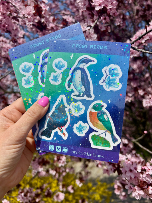 Fagyos madarak Hologramos Matricaív