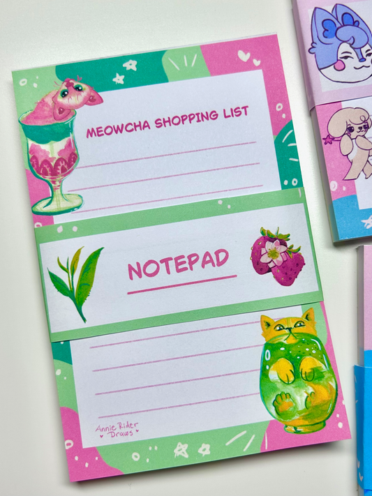 Matcha Cicás jegyzettömb