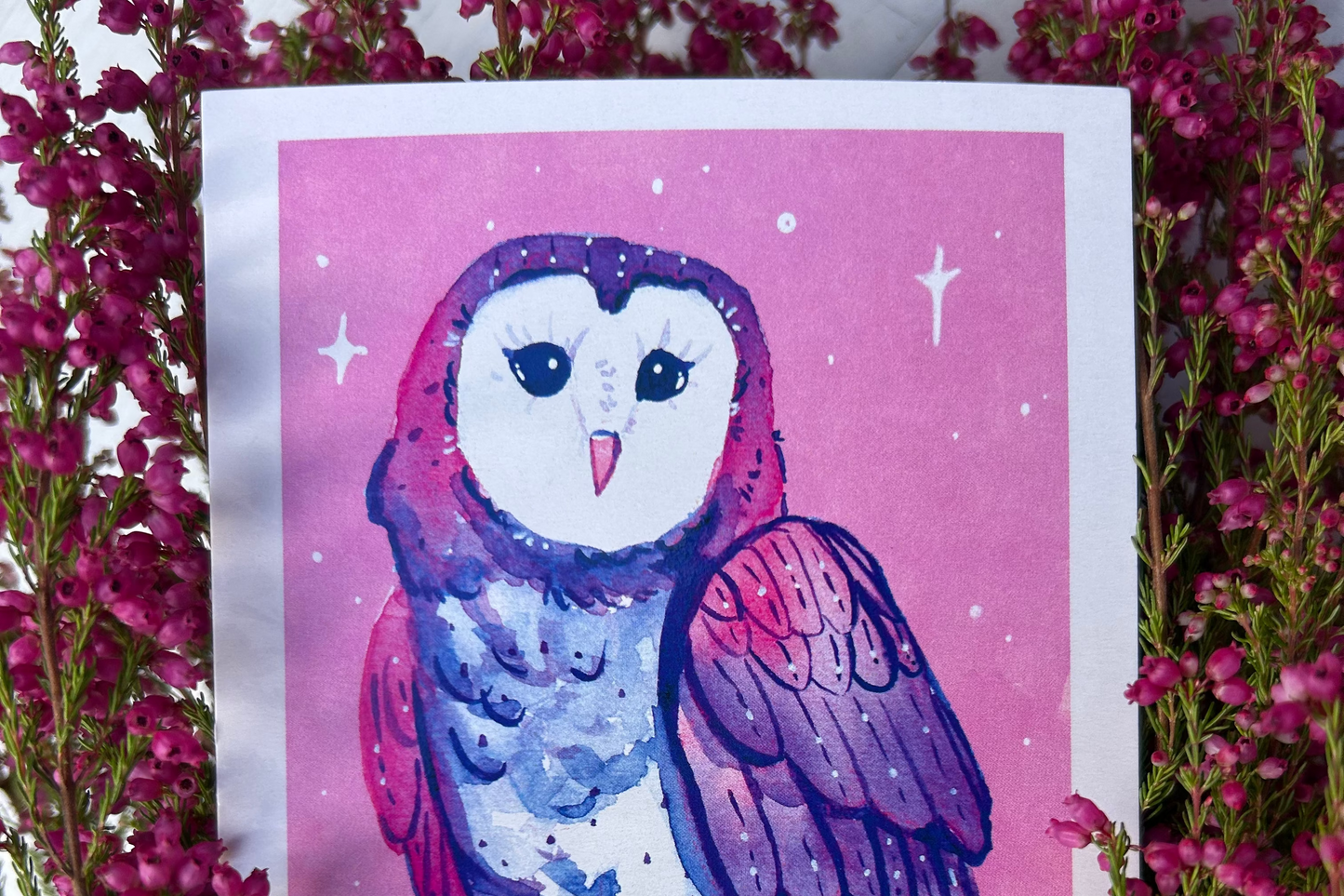 Gyöngybagoly képeslap